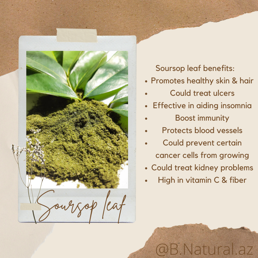 Soursop leaf sea moss gel
